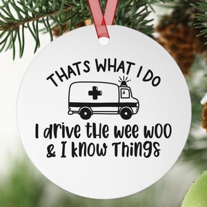 Paramedic, Paramedic Gifts, Paramedic Ornament, First Responder Gift, EMT Gift, Ambulance Driver, EMS Ornament, Personalized Custom Ornament