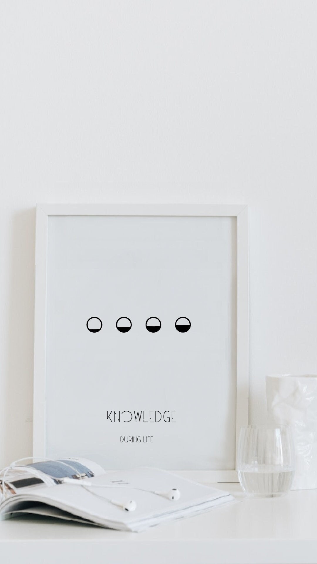 Knowledge / Poster Art / Minimal Design / Wall Art Poster Etsy