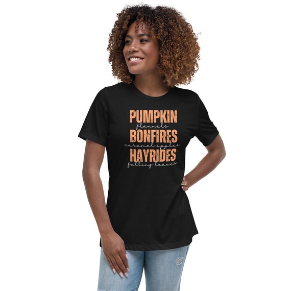 Fall Favorites Dark Women's Relaxed T-shirt - Etsy