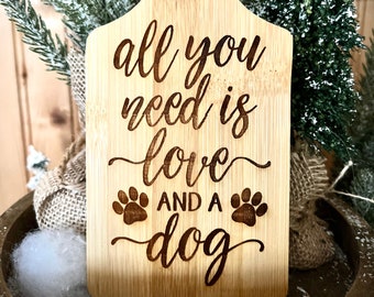 Mini Cutting Board, Dog Quotes, Dog Lovers, Dog Mom, Tiered Tray Decor, Bamboo Board, Engraved Cutting Board