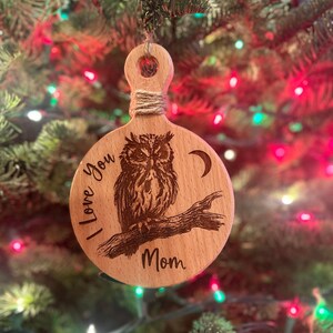 Owl Lover, Mini Cutting board gift for mom or anyone special, Personalized Owl Decor, Owl Tiered Tray Decor, Personalized Gift.