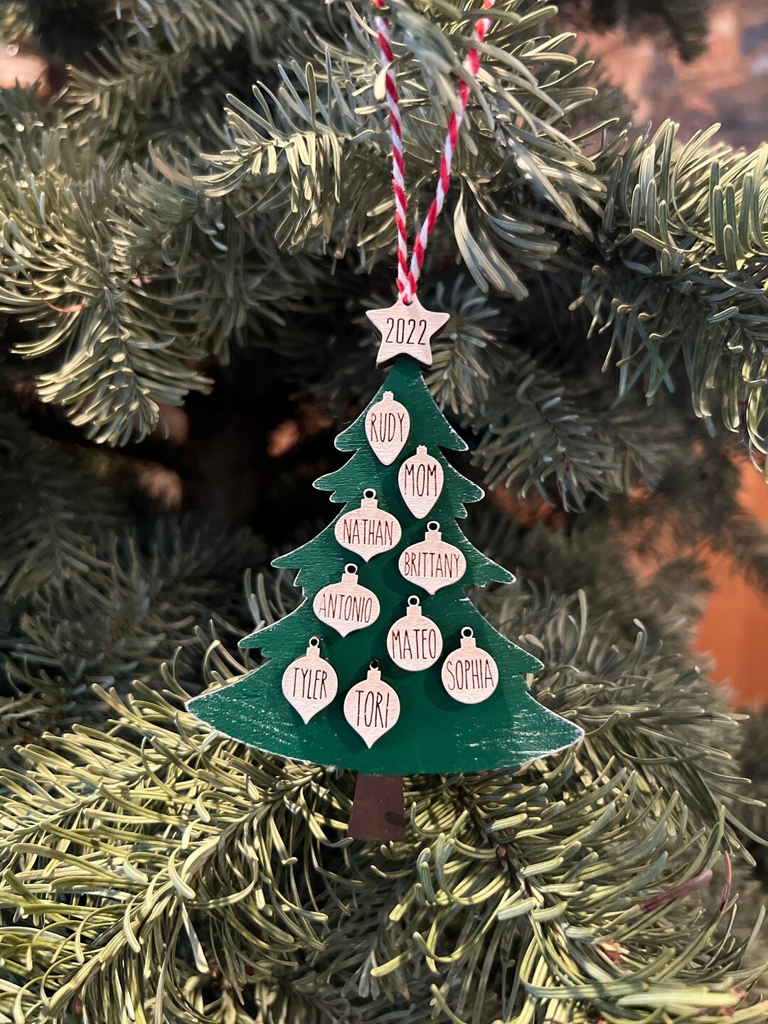 Personalized Christmas Tree Ornament - Etsy