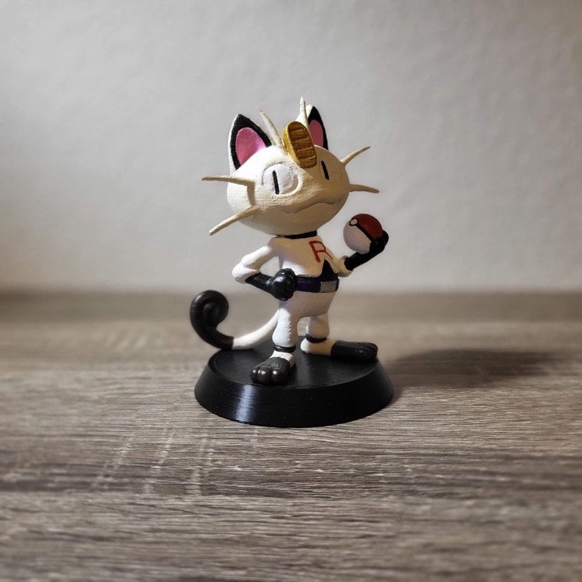 Sleeping Meowth Cosplay Pikachu - Pokemon Resin Statue - Shiny