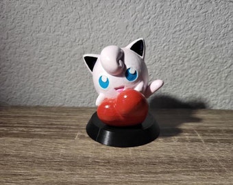 Jigglypuff with Heart 3D Printed