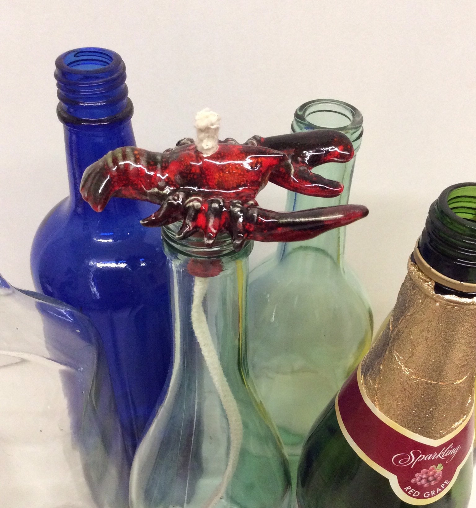Wine bottle 2024 oil lamp