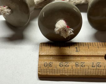 3 Driftwood Greenish Ceramic Wick Holder fits 3/4” opening DIY Oil Lamp Recycling Bottles Containers Candle Flame Cotton Wick paraffin oil