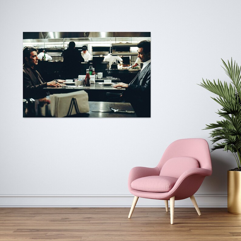 Photo of Al Pacino Robert De Niro Heat Restaurant Scene - Etsy