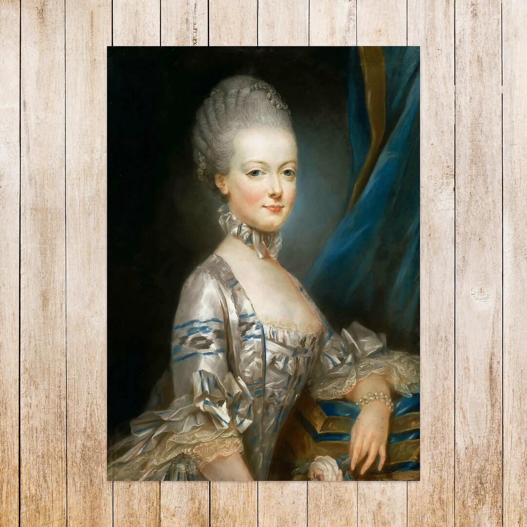 Reproduction of Marie Antoinette Portrait Marie Antoinette Print Queen ...