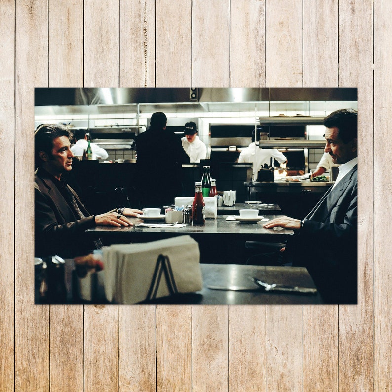 Photo of Al Pacino Robert De Niro Heat Restaurant Scene - Etsy