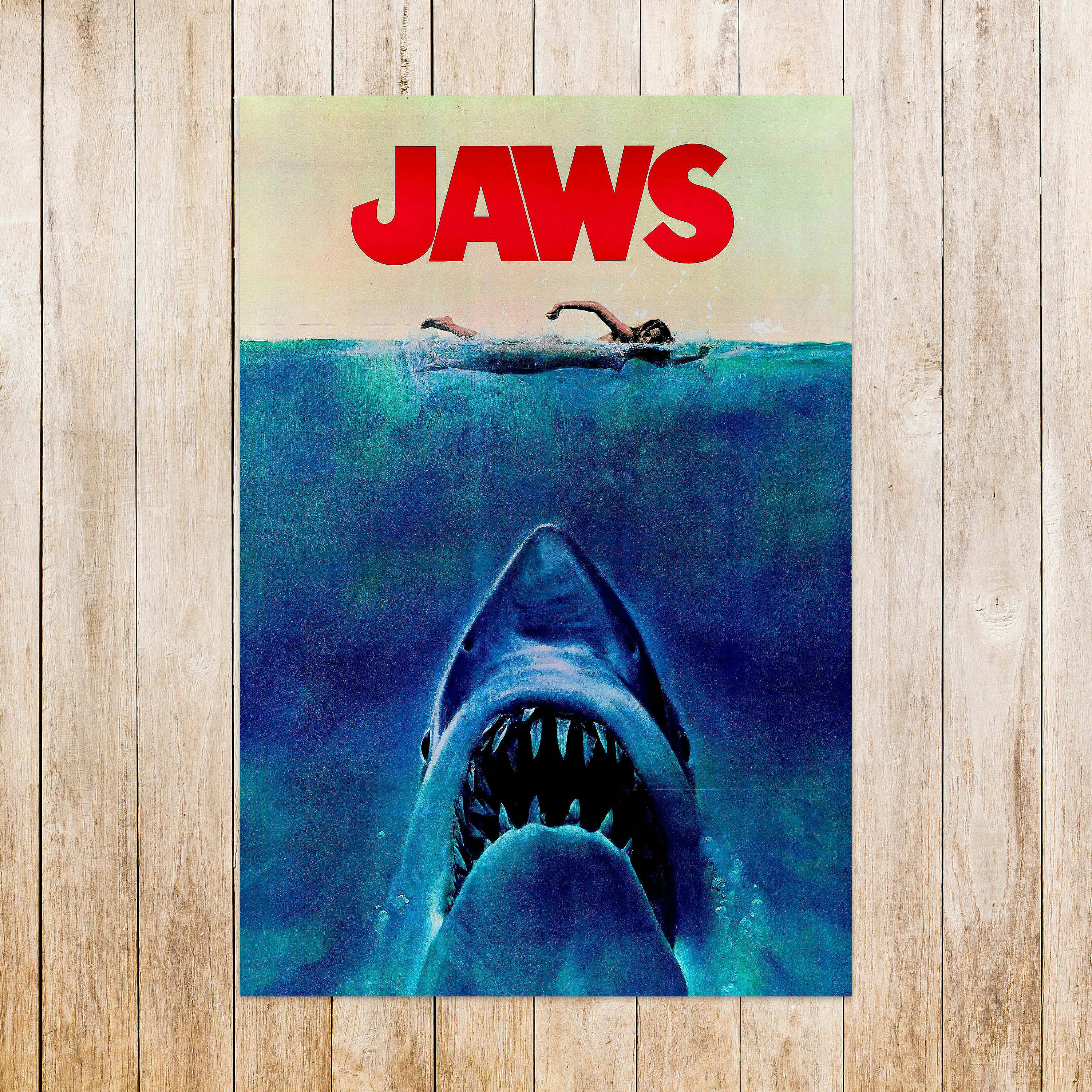 Discover Reproduction of Movie poster, Jaws Poster