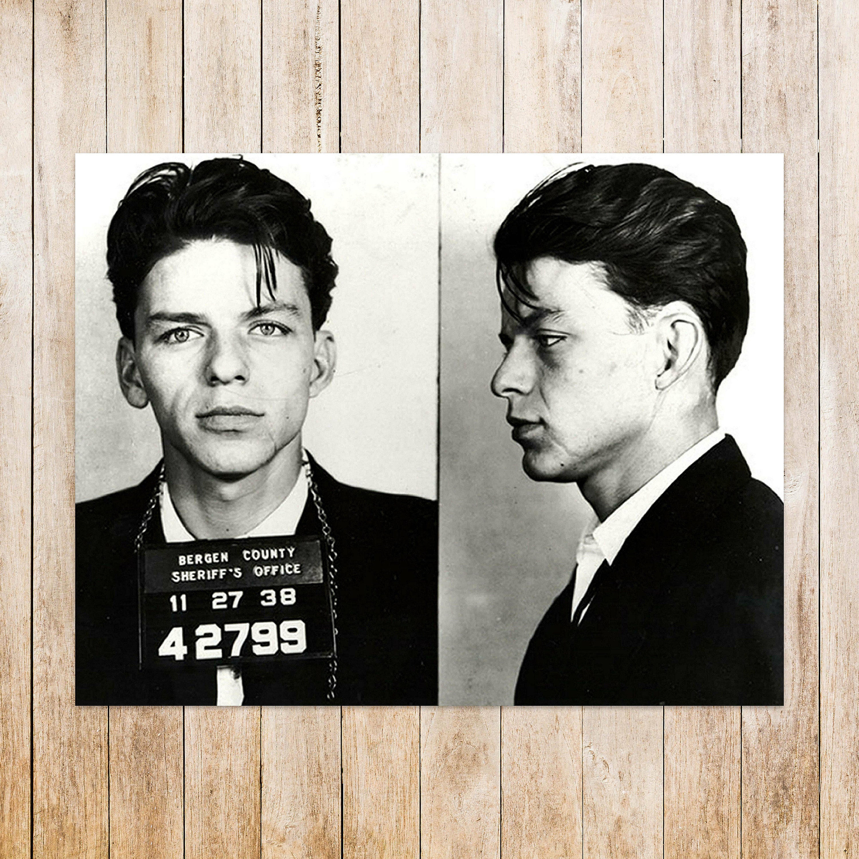 Frank Sinatra Mug Shot Frank Sinatra Mugshot Print Frank Sinatra Poster