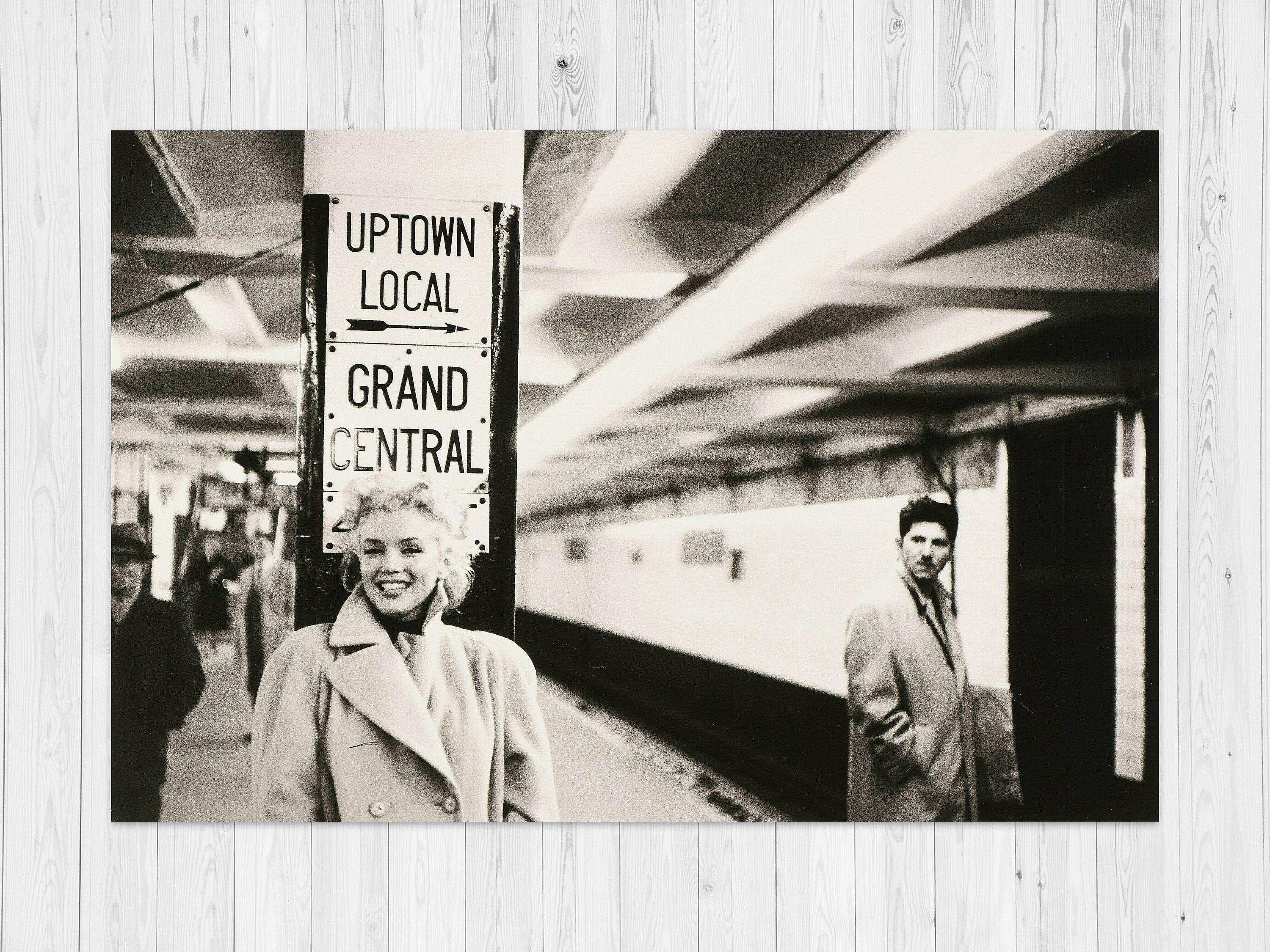 Marilyn Monroe Grand Central Station Print Art Lostvintages Etsy