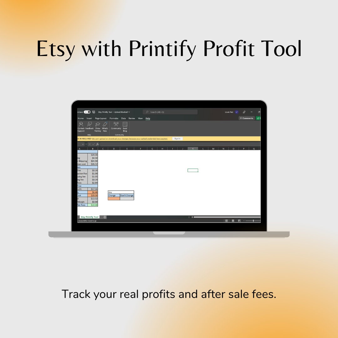 Simple Etsy Printify Profit Calculation Tool Etsy