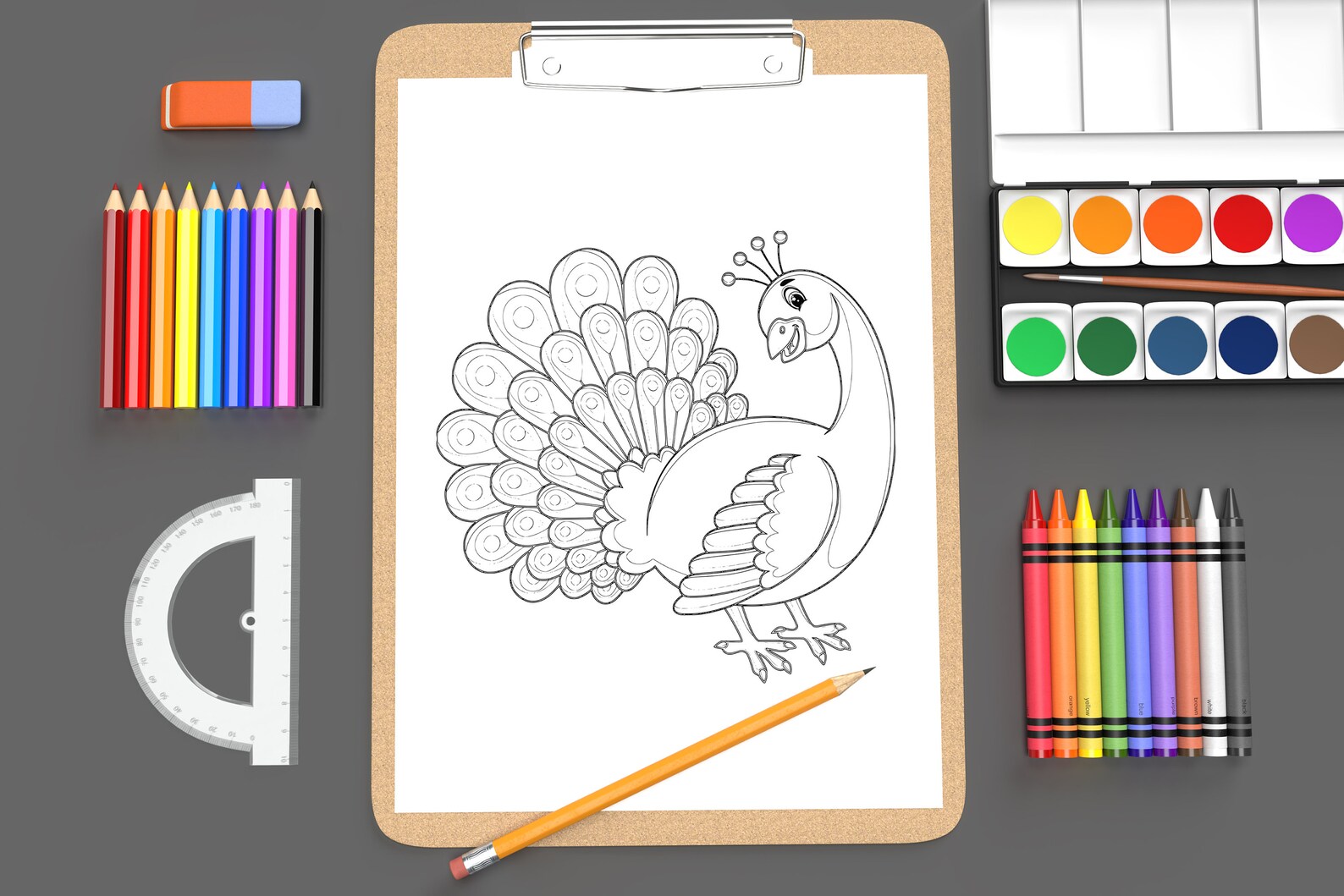 45 Cute Animal Coloring Pages, Printable Cute Animal Coloring Book