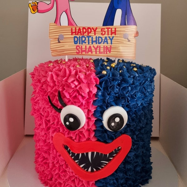 Kissy Kissy and Huggy Wuggy Cake Topper Etsy UK