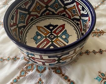 Moroccan ceramic salad bowls