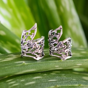 Pair  Of  Sterling  Silver  925  Solstice  Ear  Cuffs
