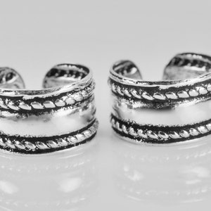 Sterling  Silver  925  Armoured  Style  Ear  Cuffs