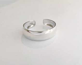 Sterling  Silver  925    Band  Adjustable  Toe  Ring