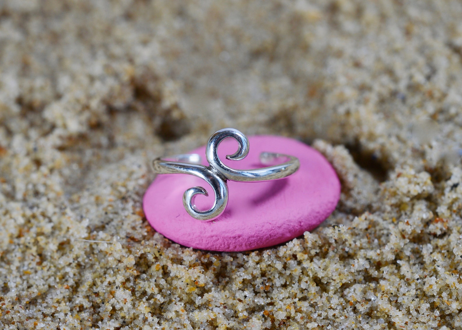 Sterling Silver 925 Spiral S Adjustable Toe Ring - Etsy