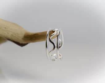 Sterling  Silver  925  Adjustable  Parisean  Toe  Ring