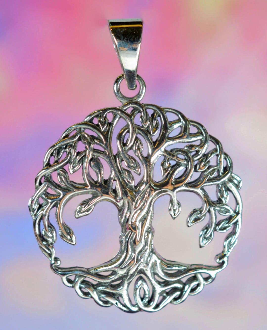Sterling Silver 925 Hanging Tree of Life Pendant in Gift Box - Etsy