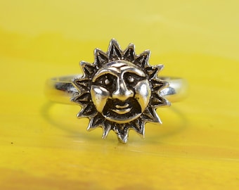 Sterling  Silver  925  Adjustable  Sun  Toe  Ring