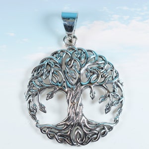 Sterling Silver 925 Hanging Tree of Life Pendant in Gift Box - Etsy