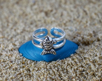 Sterling  Silver  925  Adjustable  Tropical  Fish  Toe  Ring