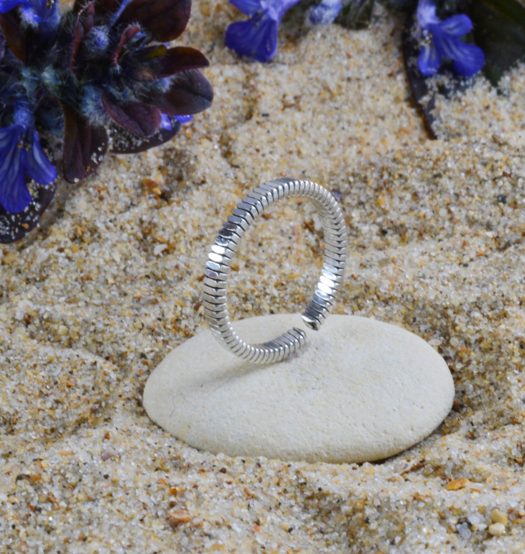 Sterling Silver 925 Coiled Adjustable Toe Ring - Etsy