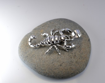 Sterling  Silver  925  Scorpion  Pendant  With  Moving  Parts  In  Gift  Box