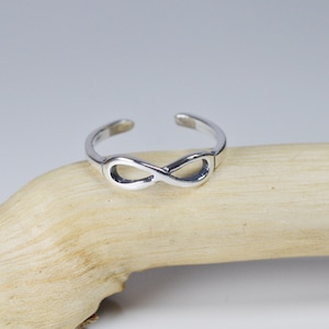 Unendlich Zehenring aus Sterlingsilber 925