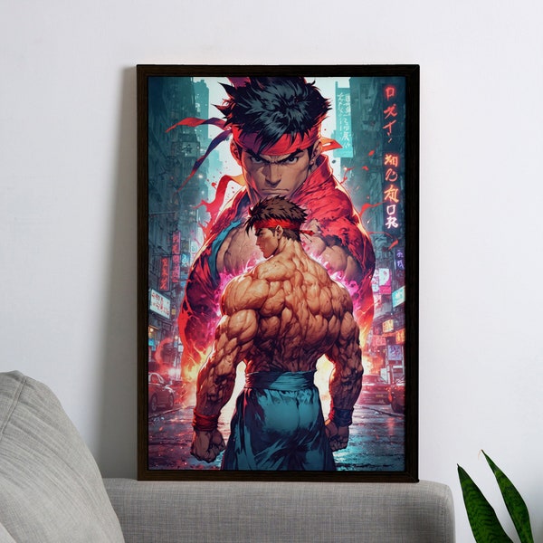 Street Fighter Poster | Street Fighter Print | Gaming Poster | Gaming Decor | Video Game Poster | Gaming Gift | Gaming Wall Art