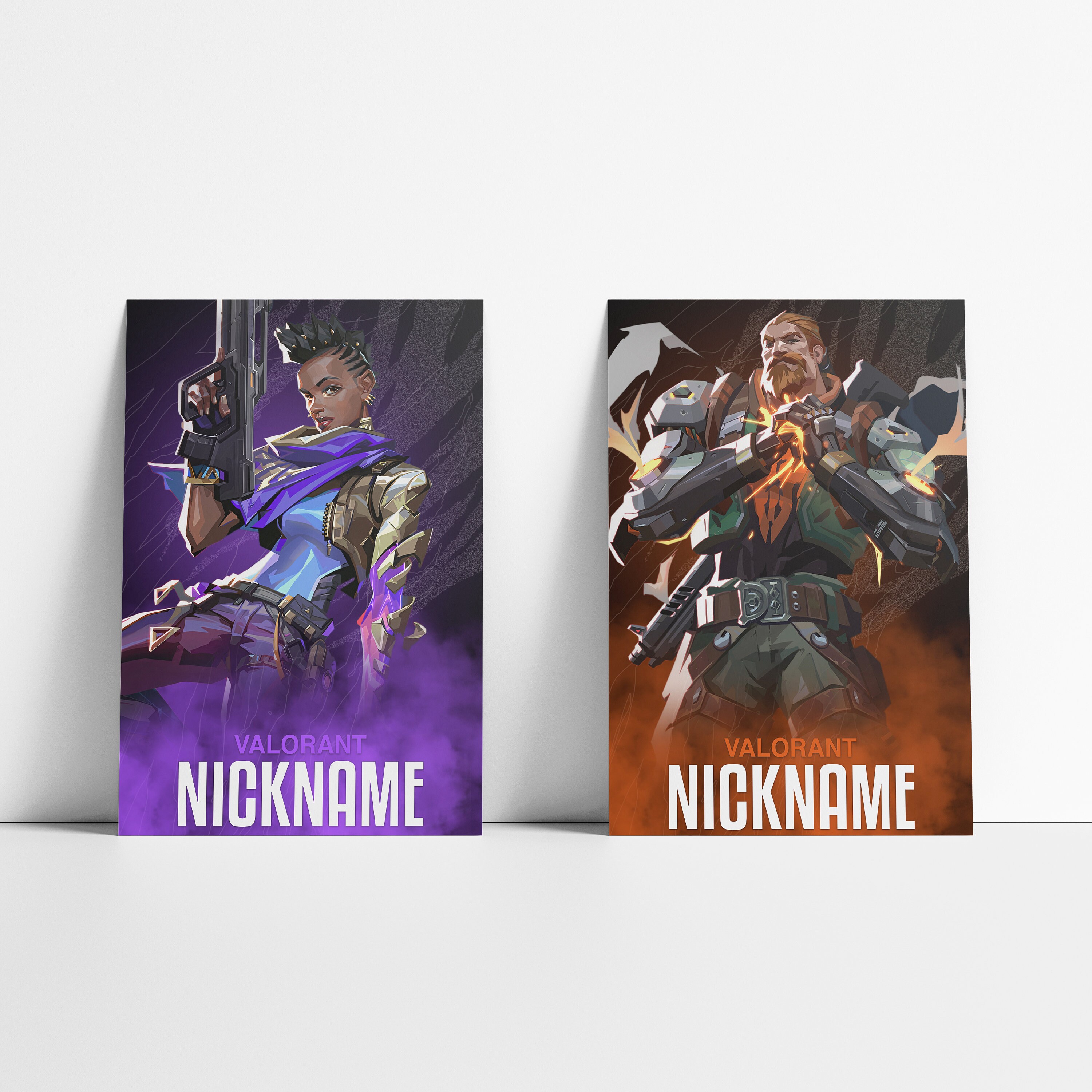 Valorant Custom Poster Valorant Personalized Valorant Fade Etsy