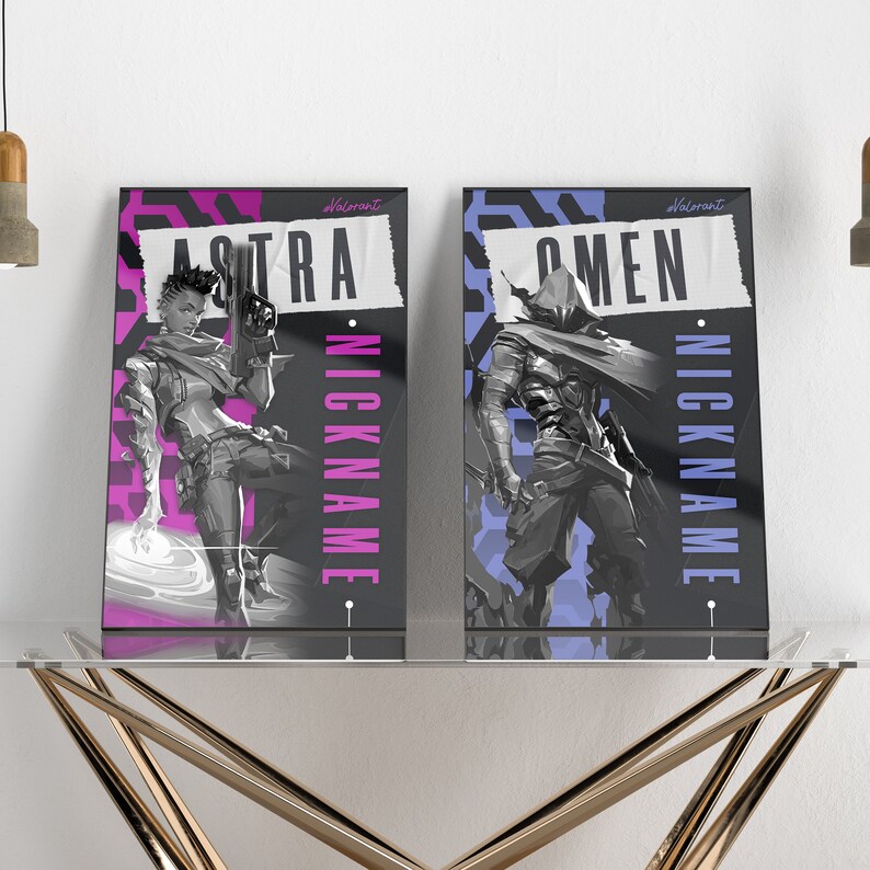 Valorant Custom Poster Valorant Personalized Valorant Fade Etsy