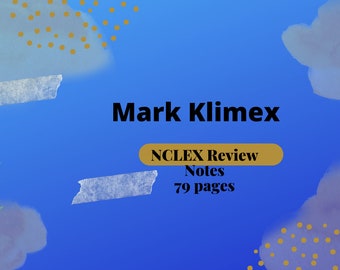 Mark Klimex NCLEX RN Review Lecture Notes