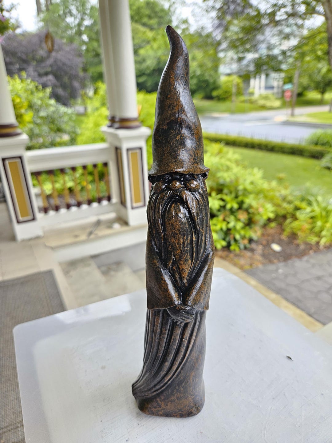 Superb Concrete Gnome, Elf, Wizard Statue, Hand-cast and Painted ...