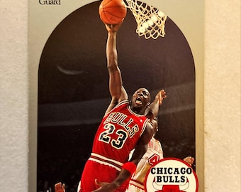 Michael Jordan NBA Hoops 1990 Basketball Card No. 65 Graded 5/10