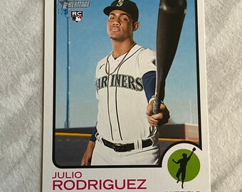 Julio Rodriguez RC - 2022 Topps Heritage #700 Seattle Mariners MLB baseball card ROY Rookie of the Year