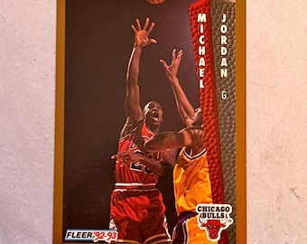 Michael Jordan - 1991 Fleer Basketball card #32 Chicago Bulls NBA HOF MJ Jordan