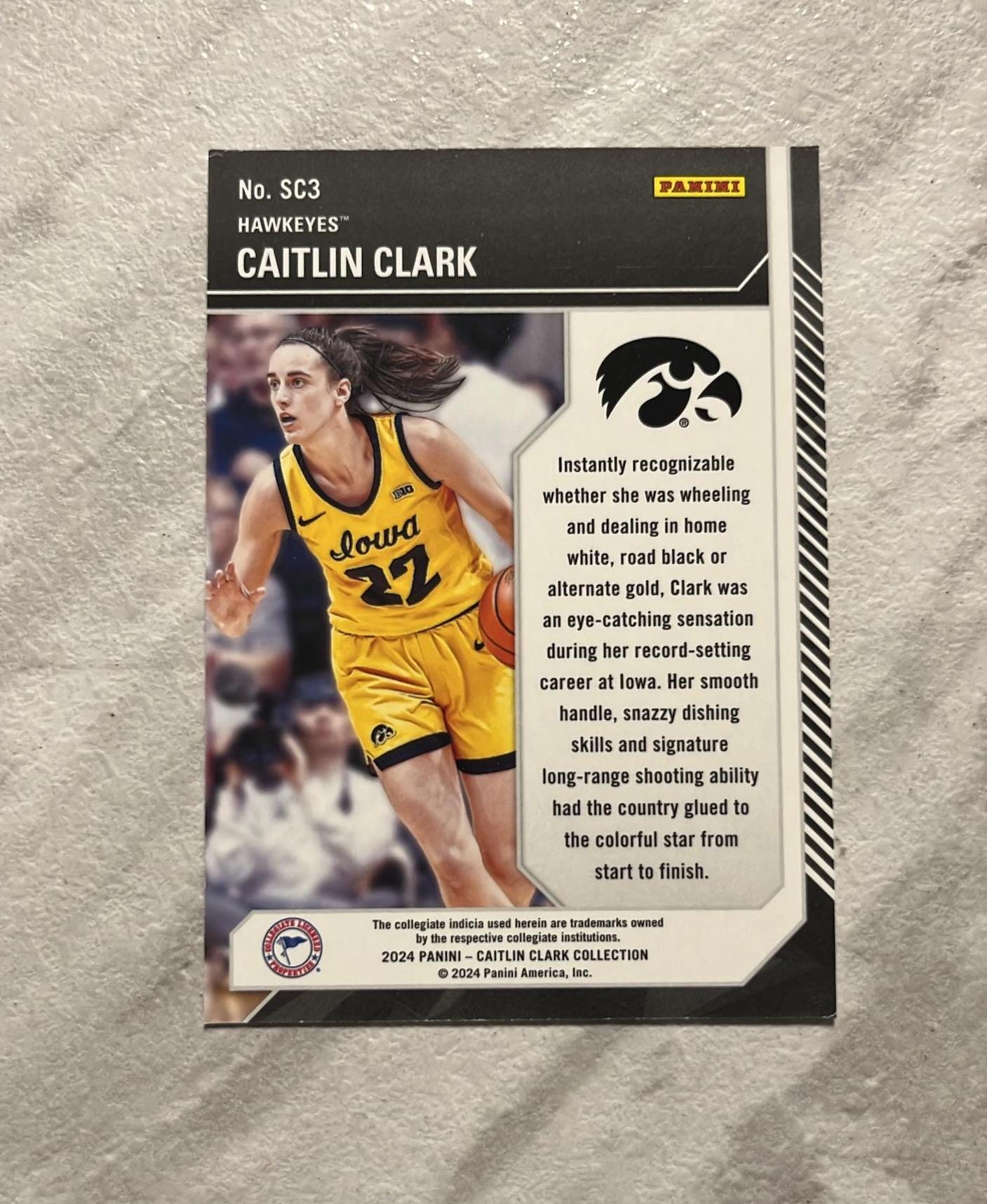 Caitlin Clark Collection - School Colors #SC3 - (RC) Rookie Card 