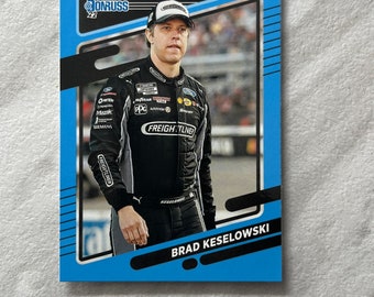 Brad Keselowski - 2022 Donruss Racing NASCAR Parallel Carolina Blue card