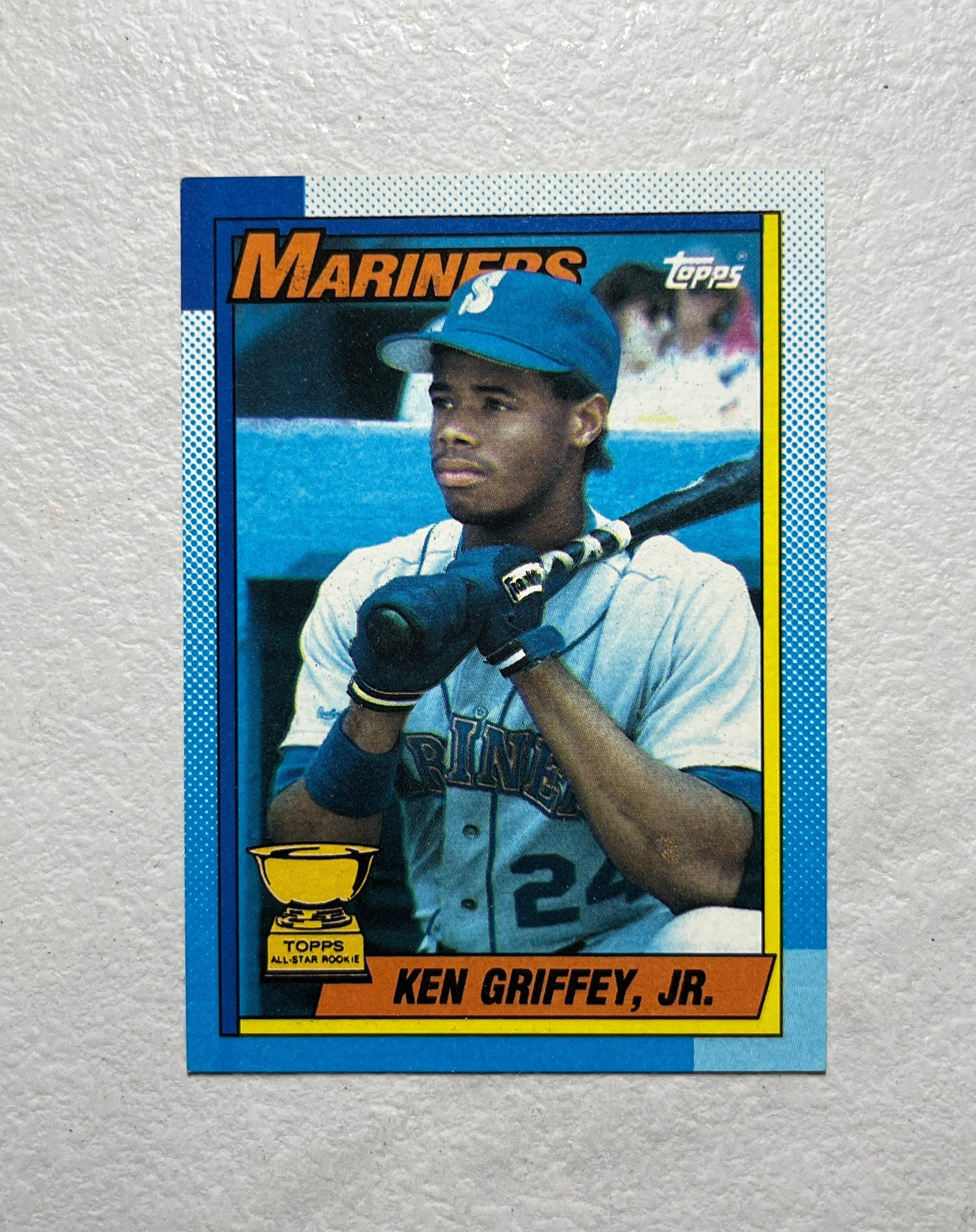 Ken Griffey Jr 1990 Topps All star ROOKIE Card RC Bloody Scar Error Variation Etsy