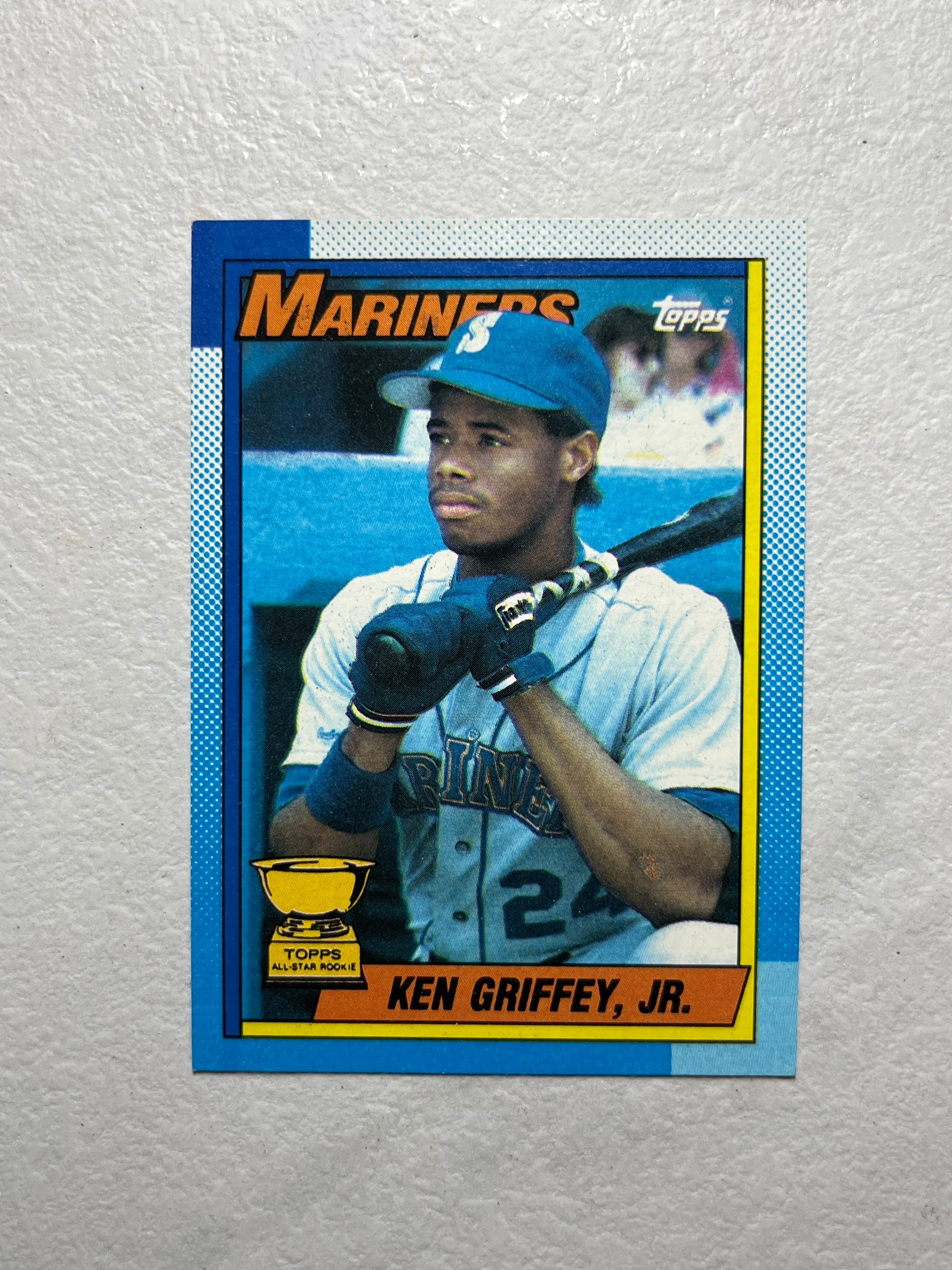 Ken Griffey Jr - 1990 Topps All-star ROOKIE Card RC - Bloody Ken Griffey Jr - 1990 Topps All-star ROOKIE Card RC - Bloody