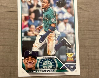Julio Rodriguez RC - 2023 Topps All Star Rookie card Seattle Mariners MLB baseball card ROY Rookie of the Year #330