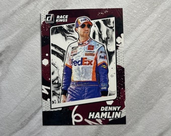 Denny Hamlin - 2022 Donruss Racing NASCAR Race Kings insert card