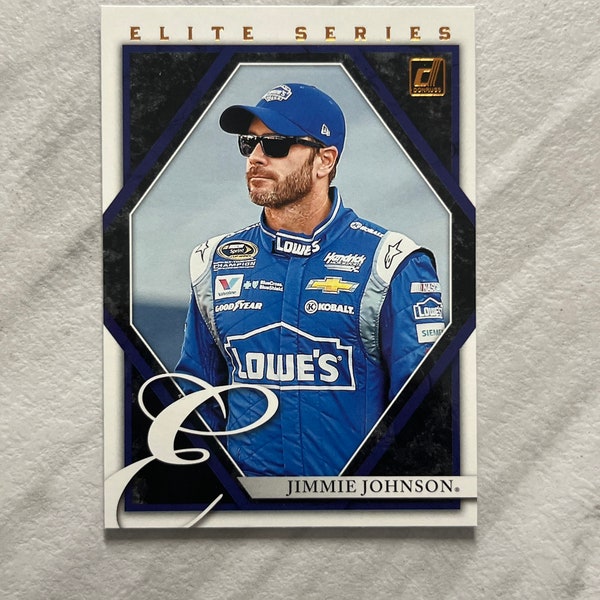 Jimmie Johnson - 2022 Donruss Racing Elite Series Insert paper card NASCAR