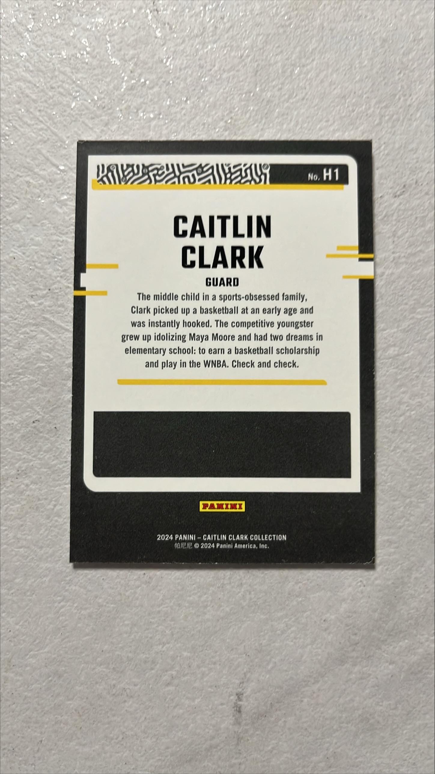 2024 Panini Caitlin Clark - Highlights Series #H1 - the Journey 