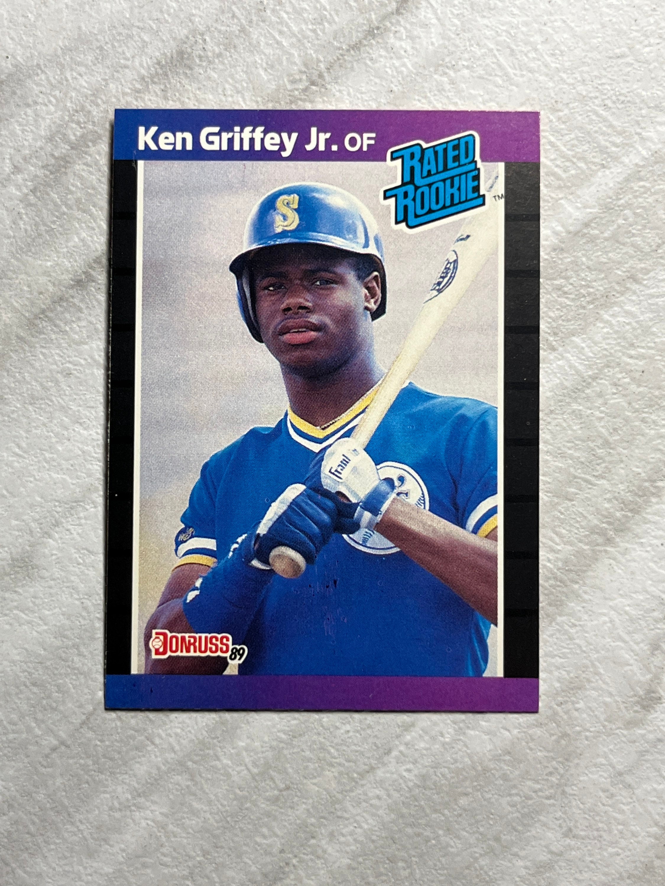 Ken Griffey Jr. 1989 FleerRated ROOKIE Card RC Hall of Fame 