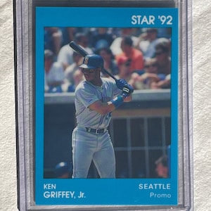 Ken Griffey Jr. - 1992 RARE Star Promo card Seattle Mariners baseball card Hall of Fame